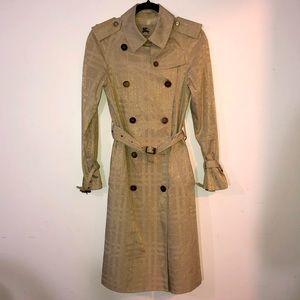 Burberry Trench Coat Gold Size 4